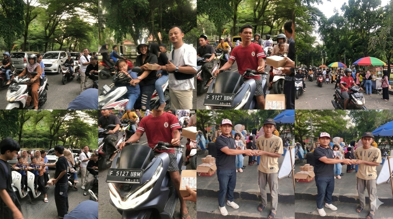 AKAMSIH dan BAPEKSI DPC Palabuhanratu Gelar Aksi Sosial Pembagian Takjil Gratis